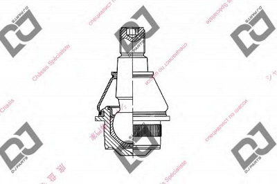 DJ PARTS db1076 -  Несущий / направляющий шарнир